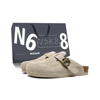 N6K8 Cut Out Slip Resistant Closed Toe Slippers Unisex