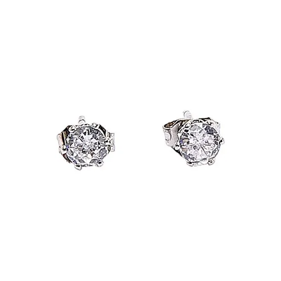 WIR ORNAMENTS Gold Plated Copper Stud Earrings Women's-11