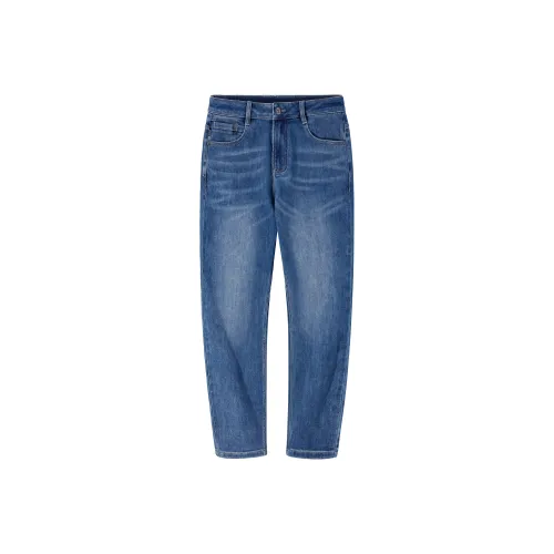 CAMEL Cone Loose Fit Micro Stretch Xinjiang Cotton Soft Skin Friendly Breathable Distressed Washable Jeans Men's