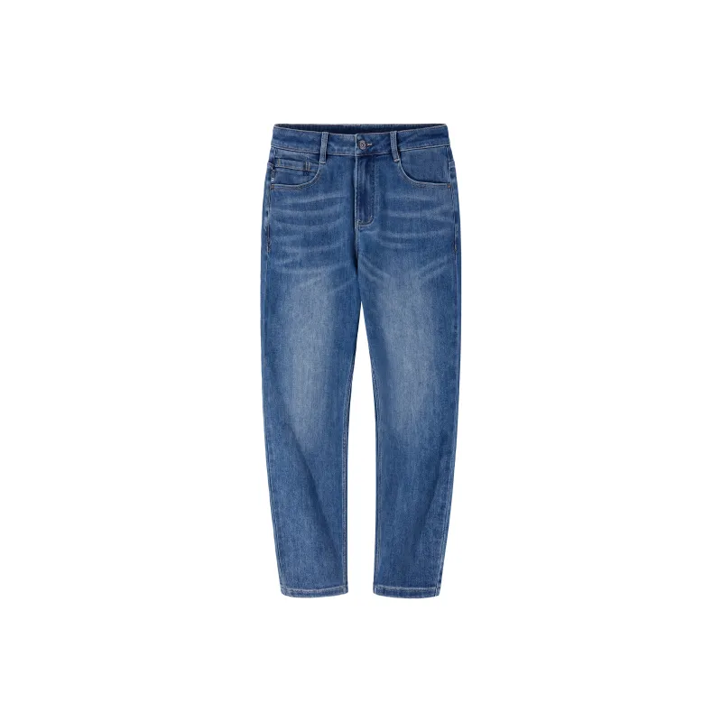 CAMEL Cone Loose Fit Micro Stretch Xinjiang Cotton Soft Skin Friendly Breathable Distressed Washable Jeans Men's-2