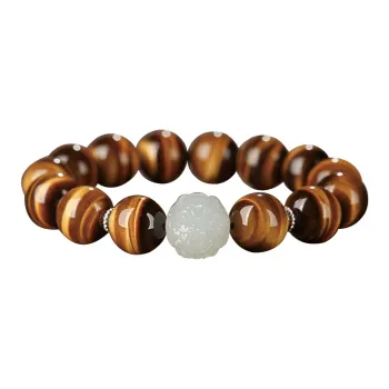 Yi Mingju Tiger's Eye Stone Jade Bracelets Unisex