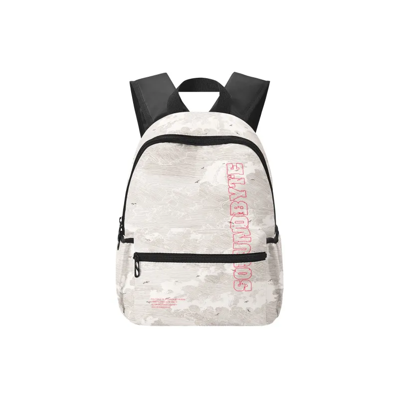 Soundbyte Polyester Backpack Unisex White-11