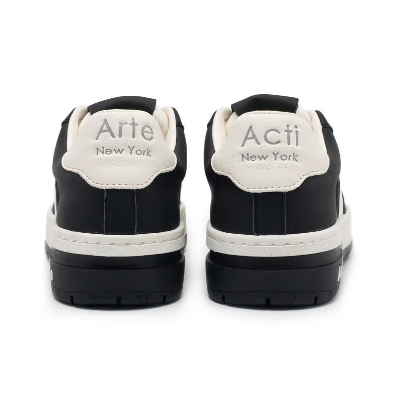 Arte In Acti Low Top Skateboard Shoes Unisex Black-3