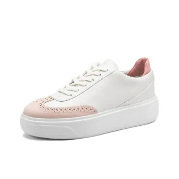 Ecco Street Stage Low Top Skateboard Shoes Women's Pink White