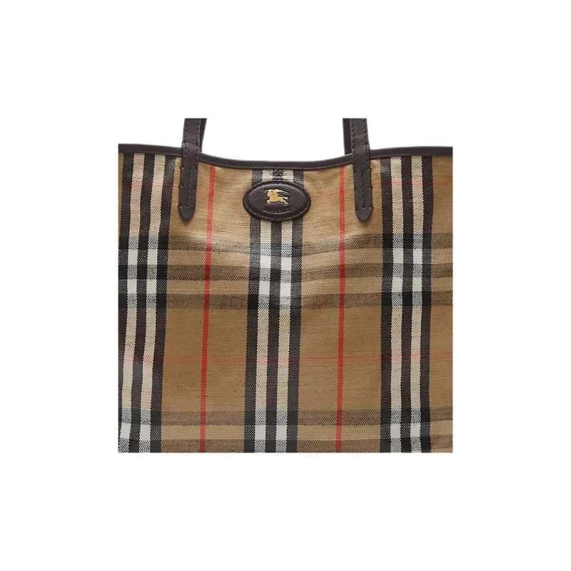 Burberry Cotton Tote Bag, Shopping Bag, Shoulder Bag Medium Size Women's Sand-4