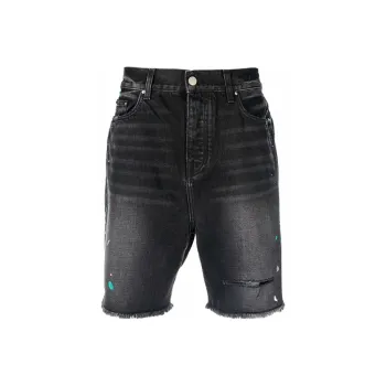 AMIRI Paint Splatter Denim Shorts
