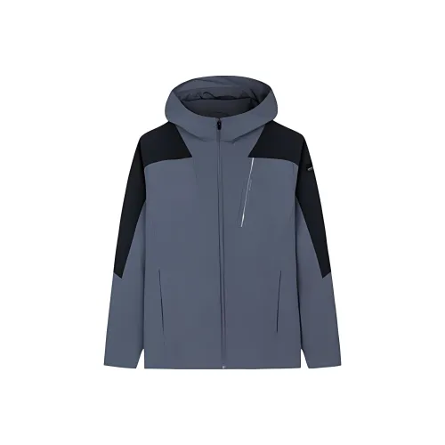Anta Variety Training Collection Trench Coat Men's Basic Black/Men's Gray