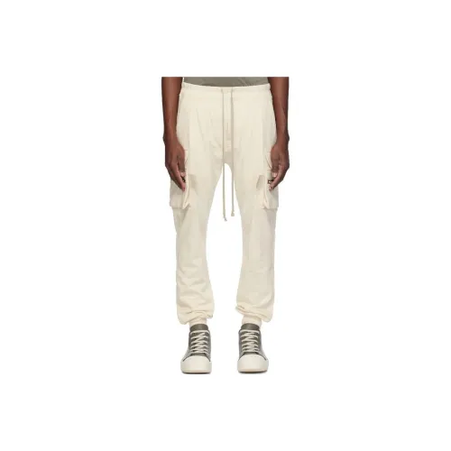 RICK OWENS/RO Cargo Pants Men's Ecru