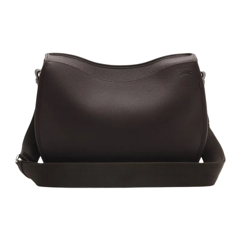 Burberry Rocking Horse Leather Saddle Bag, Crossbody Bag Large Size Men's Peat-2