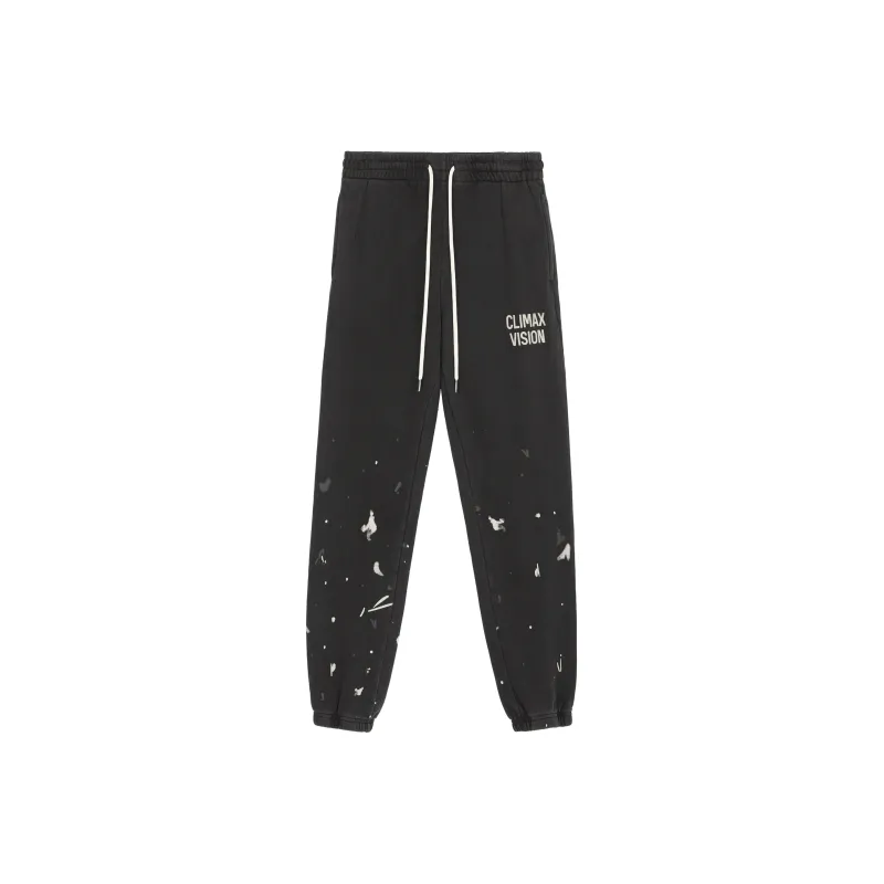 CLIMAX VISION Casual Pants Unisex Washed Black-0