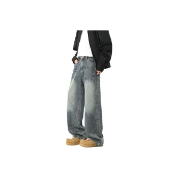 Warrior Huichao Bordeaux Red Jeans Unisex