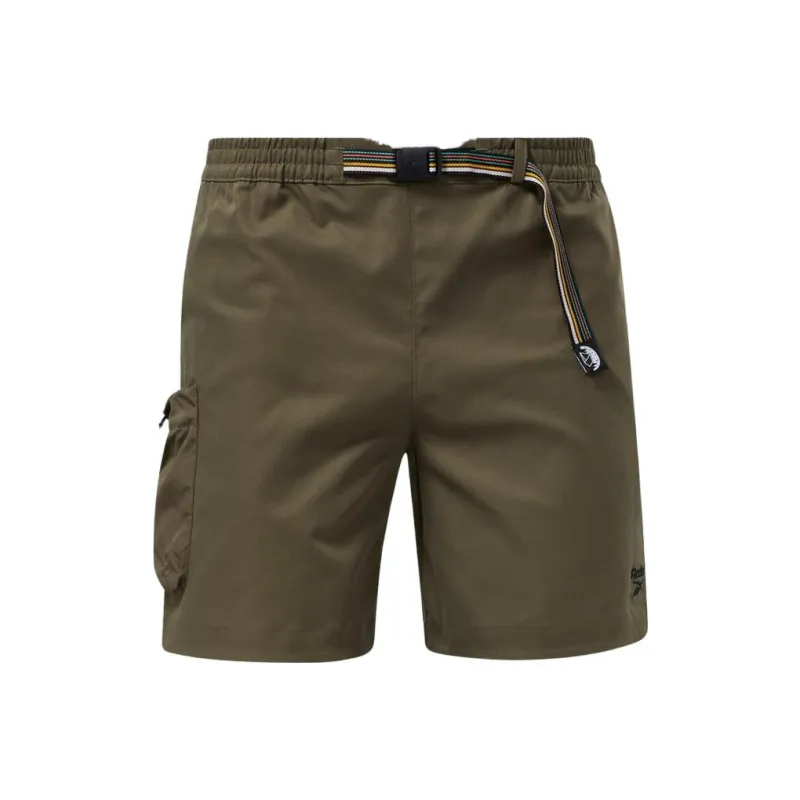 Reebok Cargo Shorts Men Gray Green-0