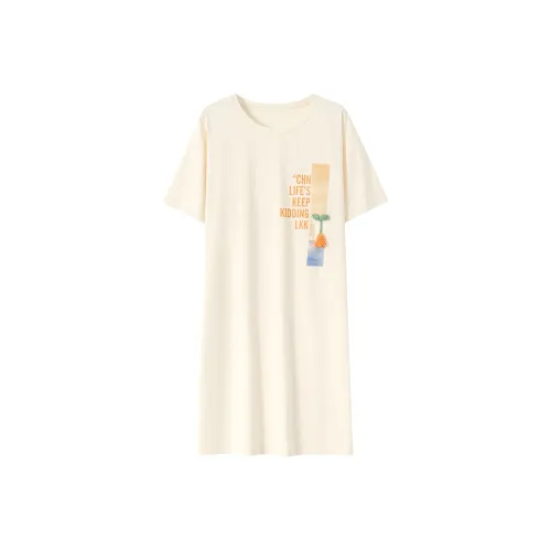 FENTENGCARE Nightgown Women's White