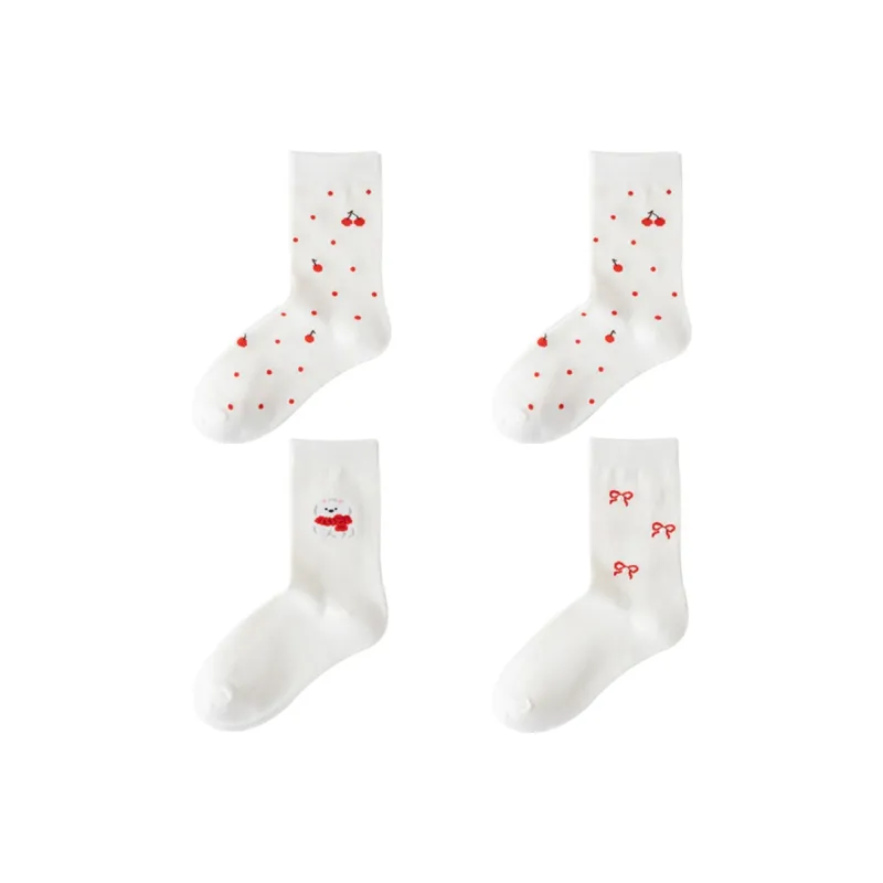 ROBINHOOD Mid Calf Socks Women's Combo Set-7