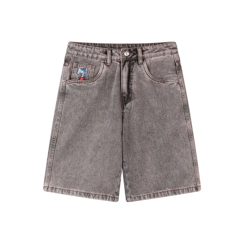 MIND ERROR Denim Shorts Unisex-8