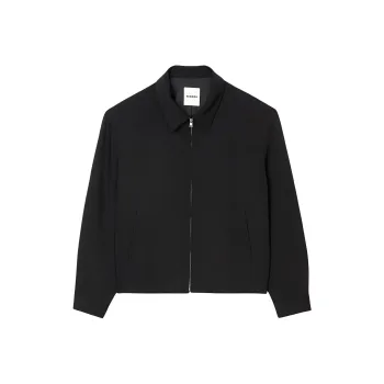 Sandro Zip up Shirt Jacket