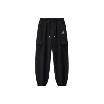 Small Columns Under The Sea Cargo Pants Unisex Black