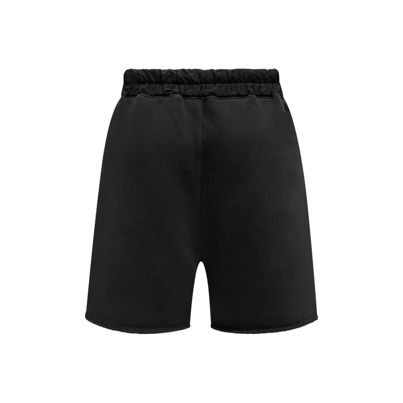 Askyurself Casual Shorts Unisex Washed Black-1
