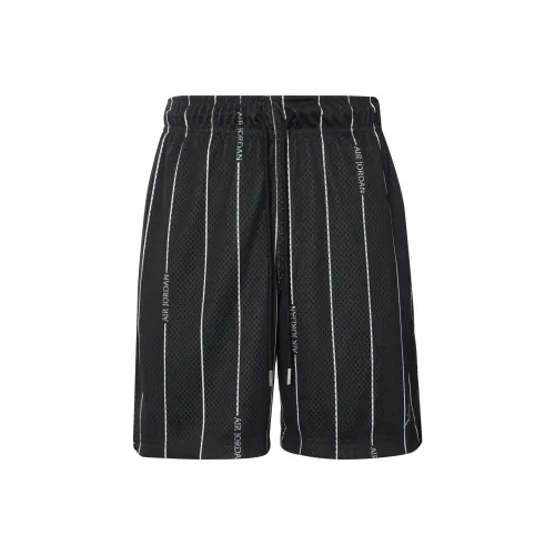 Jordan Essentials Breathable Stripe Printing Shorts Black