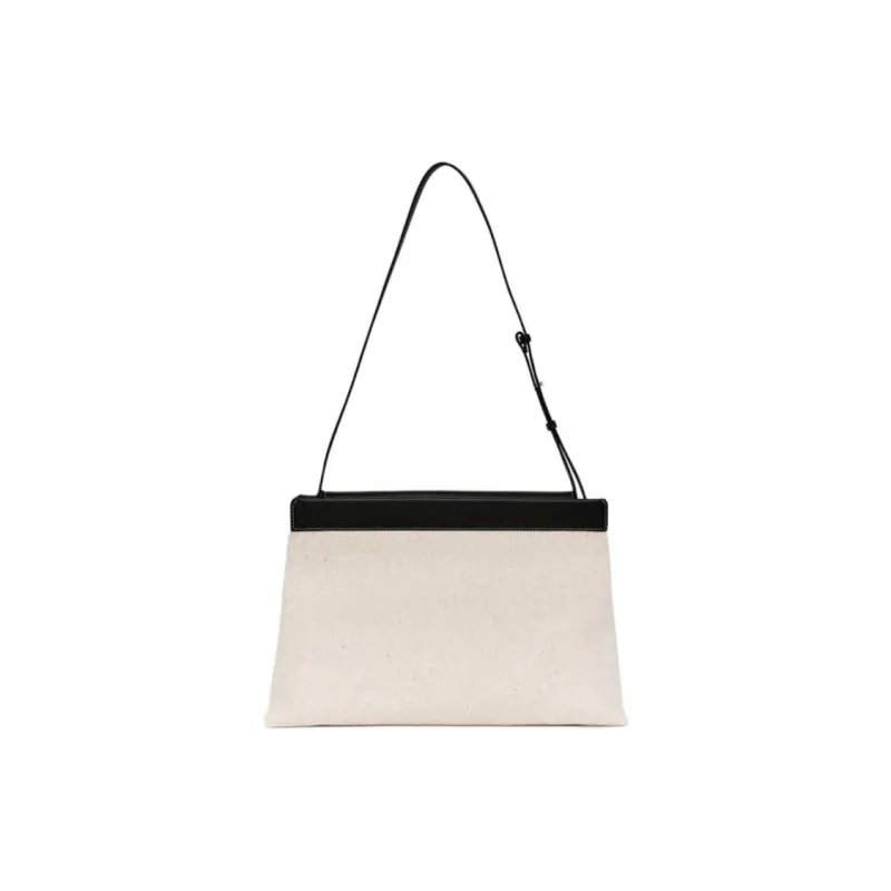 ARKET Cotton Crossbody Handbag, Shoulder Bag Medium Size Women's Light Beige-1