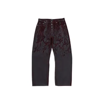 THUG CLUB Laser cut Jeans