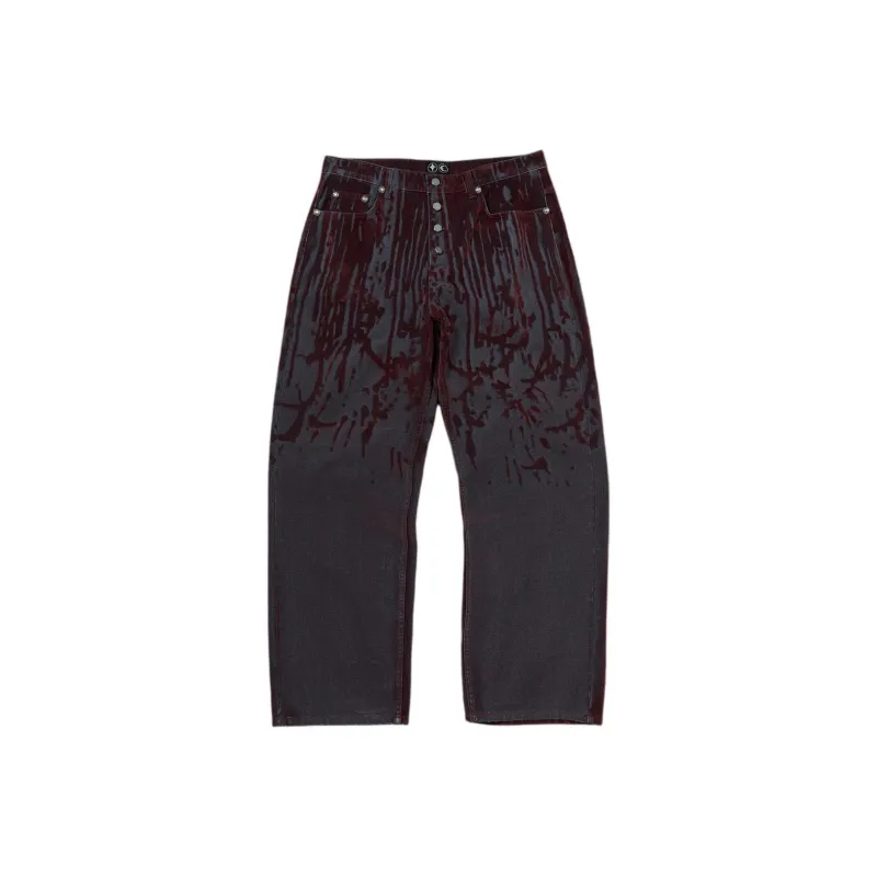 THUG CLUB Laser cut Jeans-0