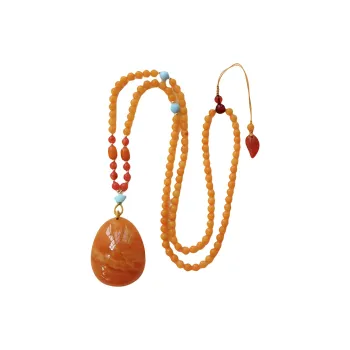 Xifeng Building Southern Red Agate Necklaces Women's