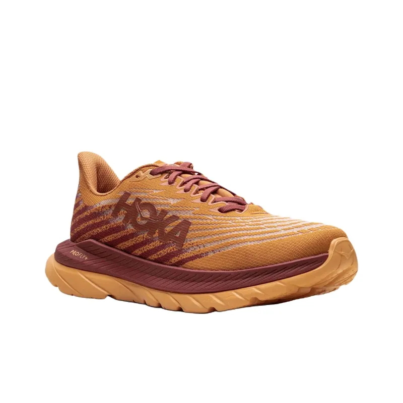 HOKA ONE ONE Mach 5 Anti Slip Wear Resistant Low Top Casual Running Shoes Men's Brown-1