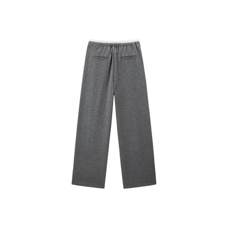 PEACEBIRD Casual Pants Women's Magnetic Black-1
