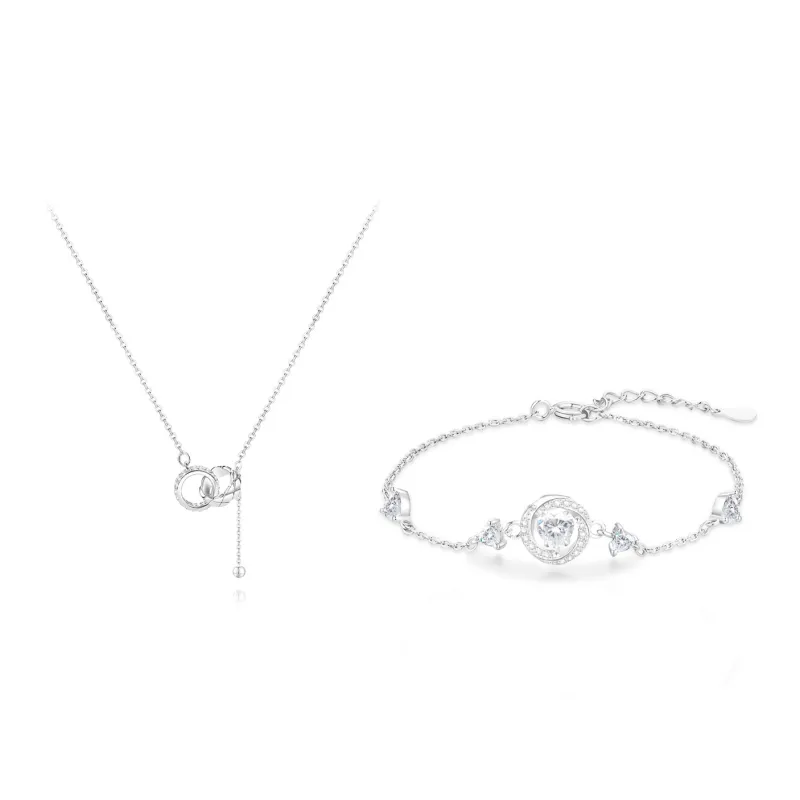 FANFRI Zircon Necklaces Women's Sweet Love Confession, Anniversary, Love Confession Box-11