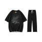 Set (Black Top+Black Pants)
