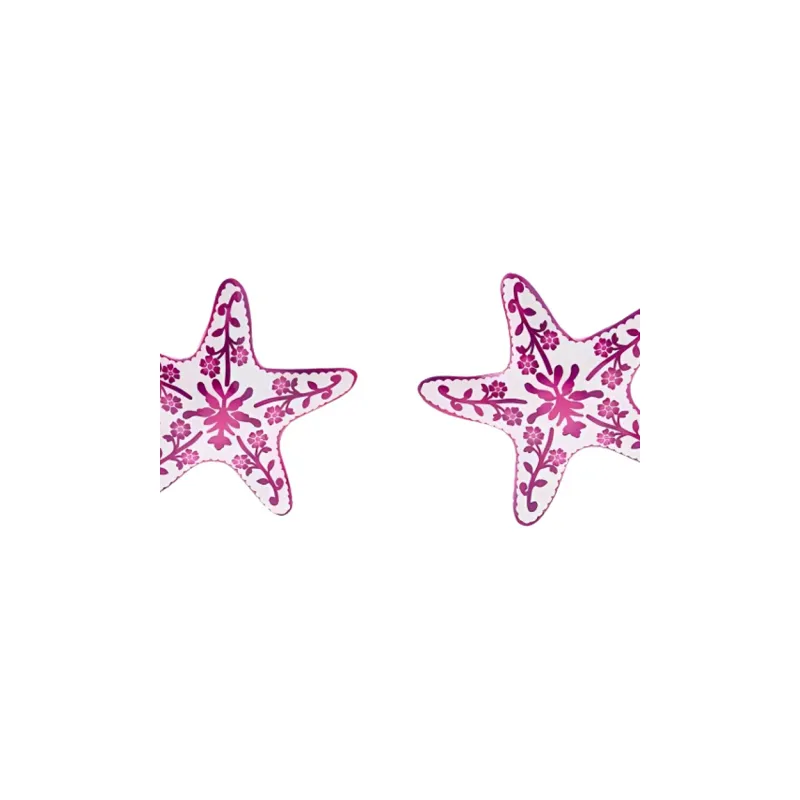 ZARA Zinc, Resin, Brass, Titanium Metal Earrings Women's Purple-2