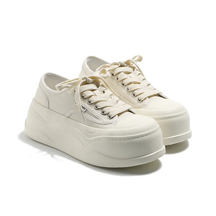 MIS. DANNY Height Increasing Low Top Canvas Shoes Women's-6