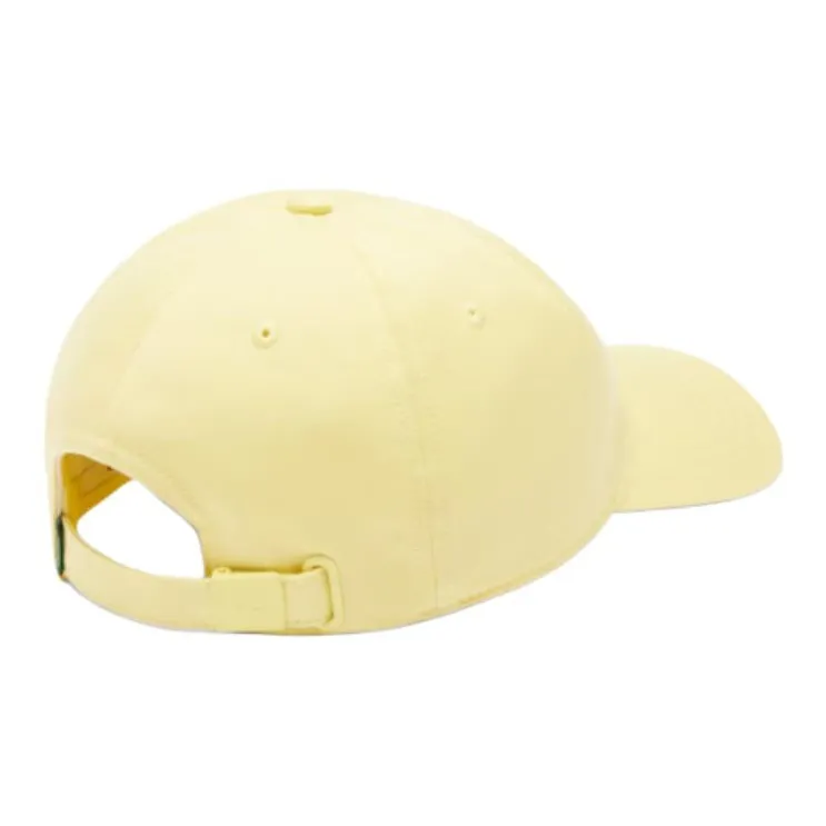LACOSTE Cotton Twill Baseball Caps Unisex Yellow-2