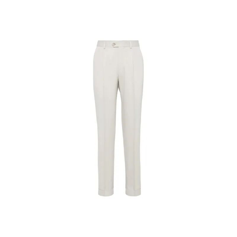 Brunello Cucinelli Twill Trousers-0