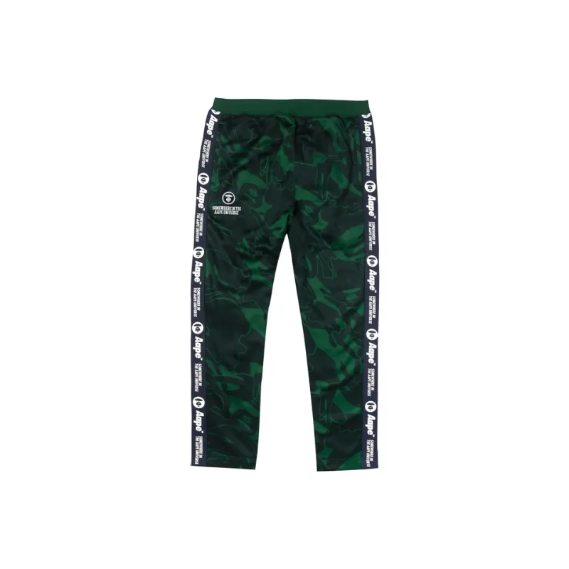 Aape By *A Bathing APE® Graphic print Logo patch Trousers-4