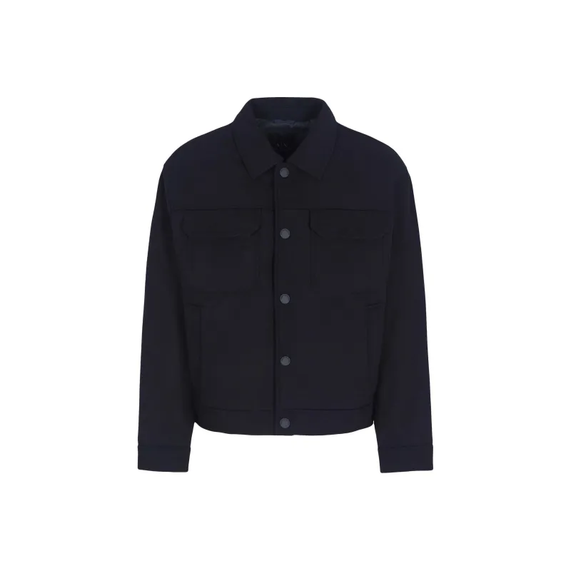 ARMANI EXCHANGE Twill Shirt Jacket-0