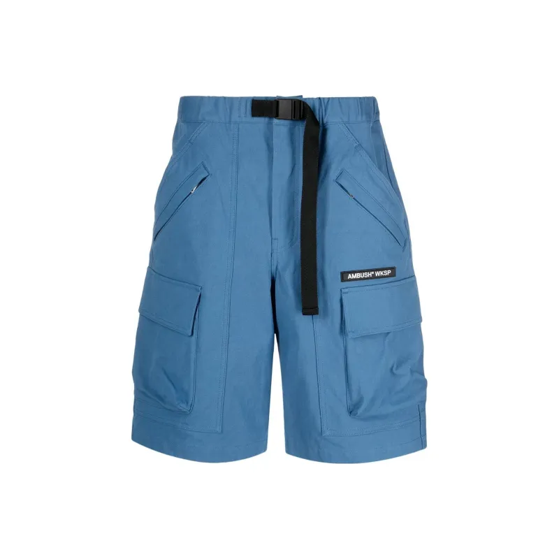 AMBUSH Cargo Shorts Men Blue-0