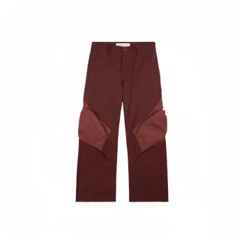 EMPTY REFERENCE x STUBBORN VISION Casual Pants Unisex Red
