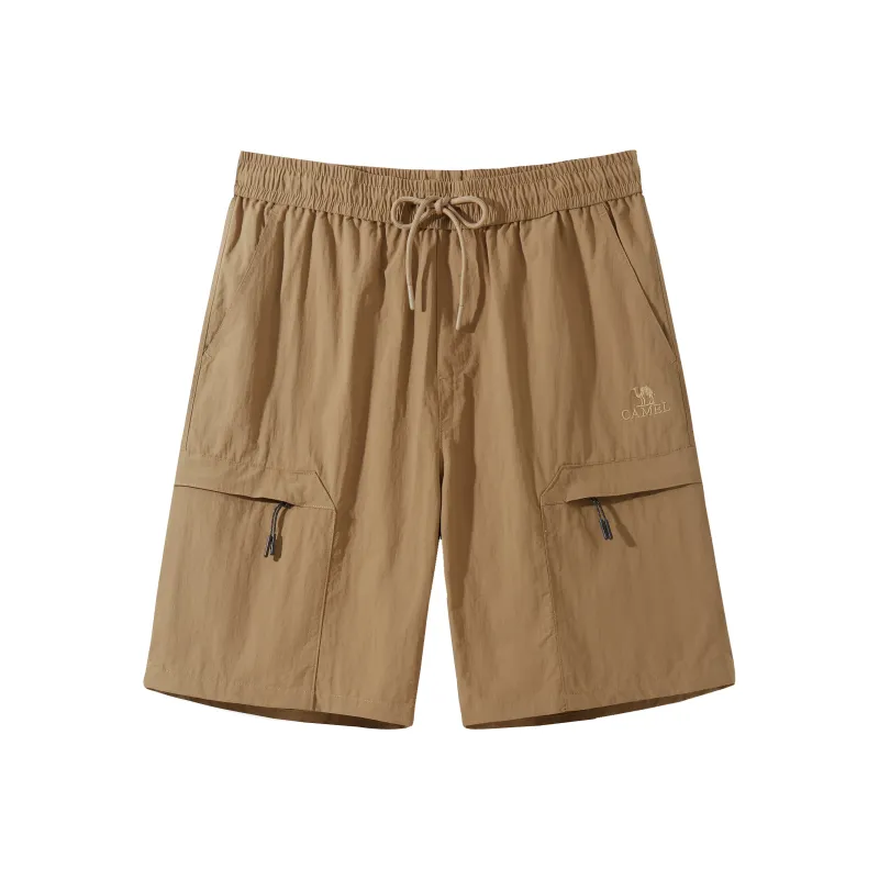 CAMEL Straight Fit Water Repellent Abrasion Resistant 5/8 Thin Loose Fit Cargo Shorts Unisex-7