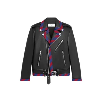 CELINE Braided Biker In Calfskin
