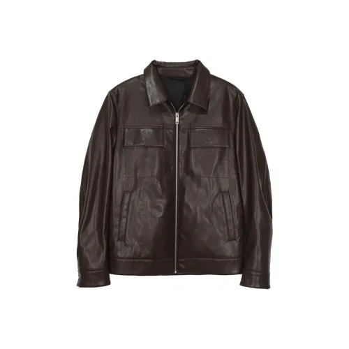 MOST Leather Jacket Men's Coffee