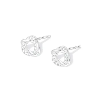 SECU Sterling Silver Stud Earrings Women's