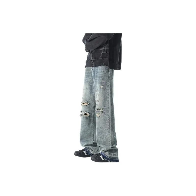 WOOG2005 Jeans Unisex Vintage Blue-0