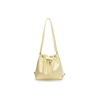 RIVMIND PU Shoulder Bag Women's White/Yellow/Silver/Black