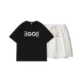 Clothing Set (Black Top+White Shorts)