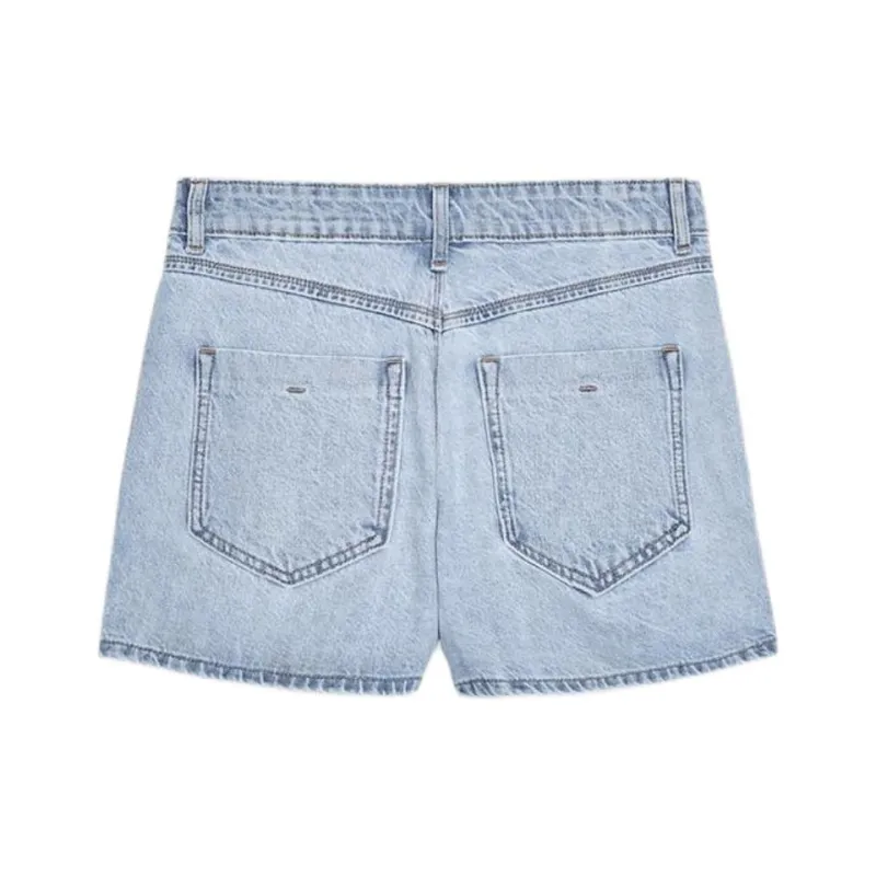 ZARA Denim Shorts Women's Light Blue-1