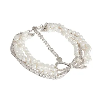 Self portrait Pearl Bow Choker