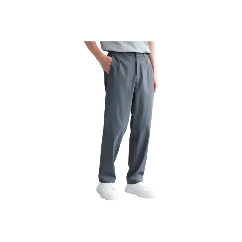 A.B.X Elastic Waistband With Slanted Slip Pocket Suitable For Spring And Autumn Casual Pants Men's-13