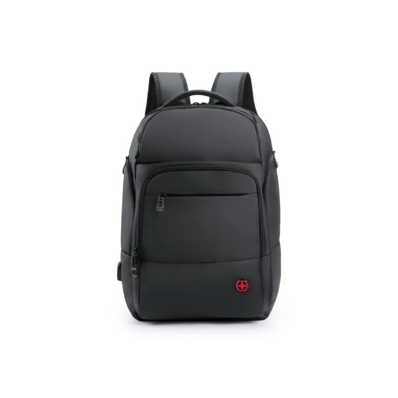 CROSSGEAR Fabric Backpack Regular Unisex Black-0
